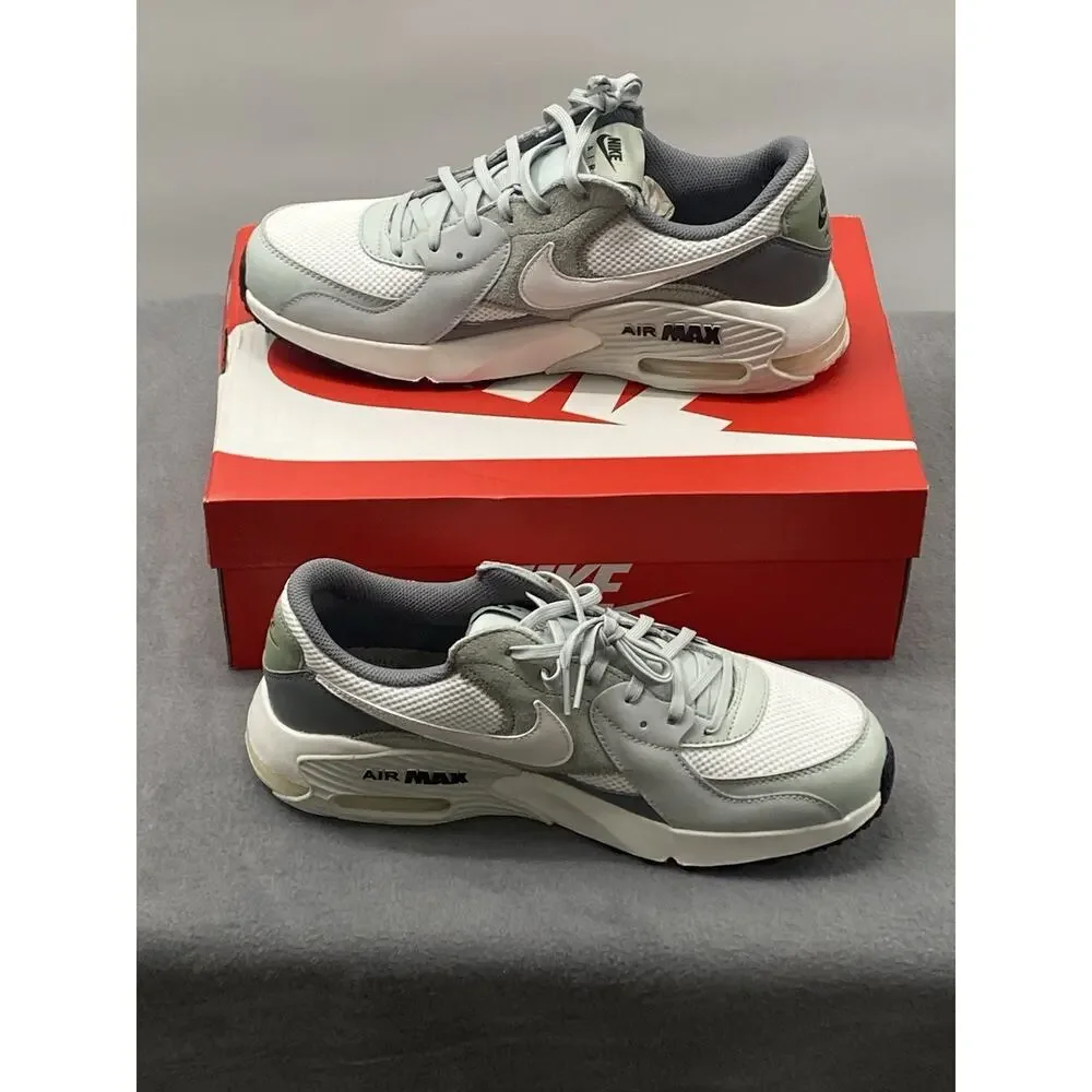 Nike Men’s Air Max Excee Athletic Shoes Size 8 White/Gray Activewear - Picture 3 of 5
